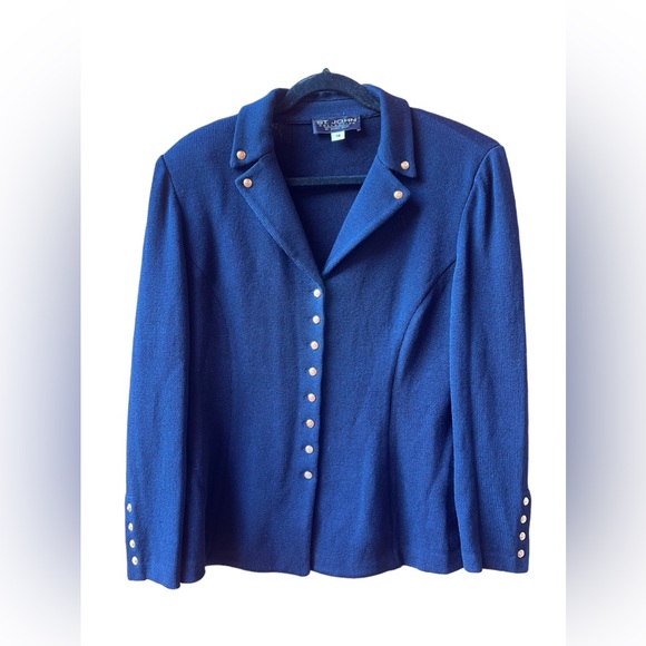St John Collection by Marie Gray Knit Blazer Size 14 - Picture 2 of 9